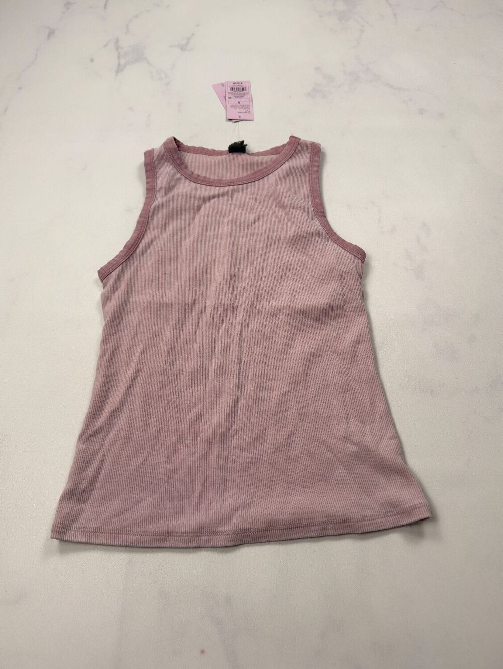 Wild Fable Tank Top Pink Ribbed Scoop Neck Stretch - Womens S NWT